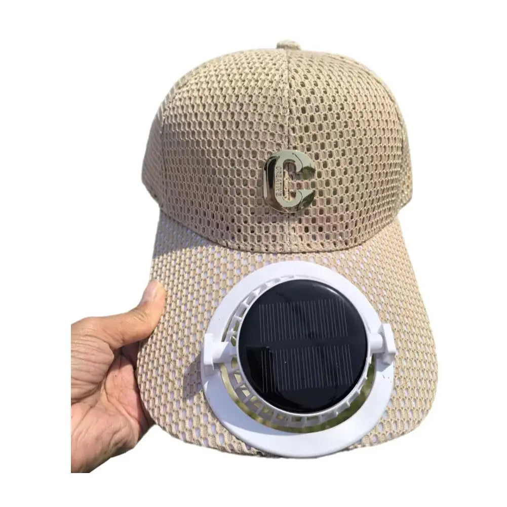 Solar Powered Charging Fan Hat Baseball Hat Outdoor Novelty Hiking Camping Solar Sun Cap for Men Women Adjustable