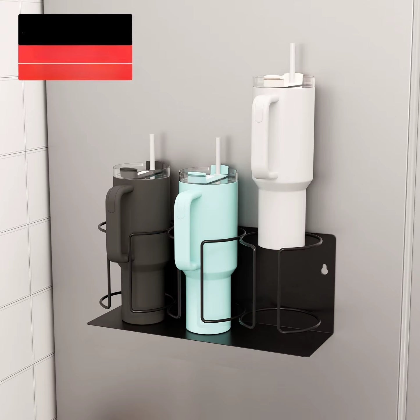 Insulated Cup Storage Wall Rack