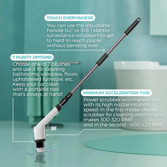 Portable Electric Spin Scrubber